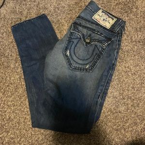 True Religion boyfriend skinny jeans